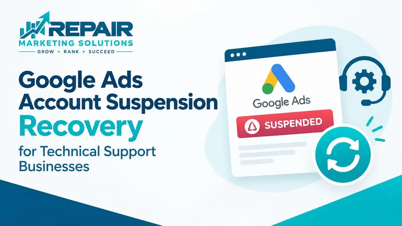 Google Ads Suspension Recovery Banner